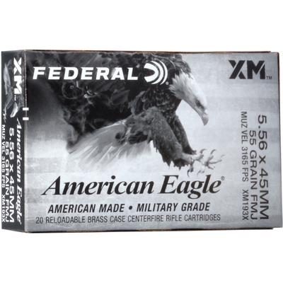 Federal Ammo American Eagle 5.56x45mm NATO 55 Grai