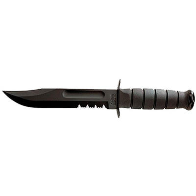 Ka-Bar Knife Fighting/Utility 7in Partially Ser Kr