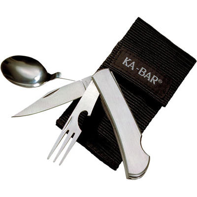 Ka-Bar Knife HOBO 3-in-1 Utensil Kit Stainless 3in