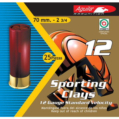 Aguila Shotshells Sporting Clay 12 Gauge 2.75in 1-