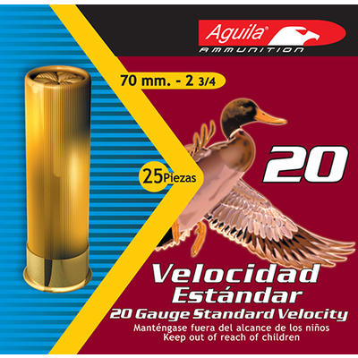 Aguila Shotshells SV 20 Gauge 2.75in 7/8oz #4-Shot
