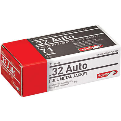 Aguila Ammo 32 ACP 71 Grain FMJ 50 Rounds [1E32211