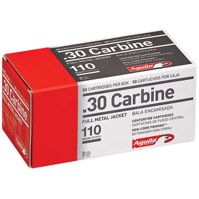 Aguila Ammo 30 Carbine FMJ 110 Grain 50 Rounds [1E