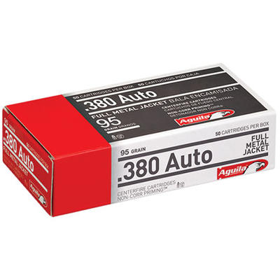 Aguila Ammo 380 ACP 95 Grain FMJ [1E802110]
