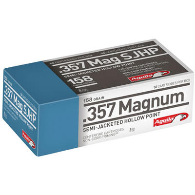 Aguila Ammo 357 Magnum 158 Grain Semi-Jacketed SP