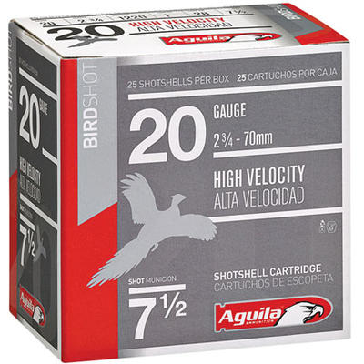 Aguila Shotshells Field HV 20 Gauge 2.75in 1oz #8-
