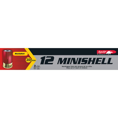 Aguila Shotshells Minishell 12 Gauge 1.75in Bucksh