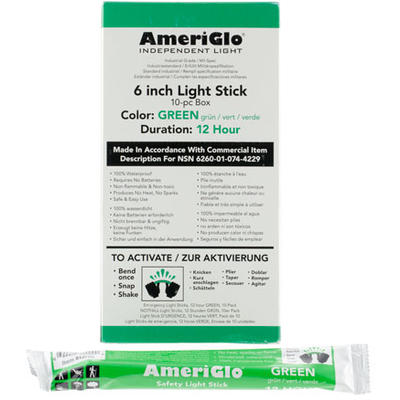 AmeriGlo Light 6in 12 Hour Waterproof Green Light
