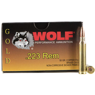 Wolf Ammo Gold 223 Remington (5.56 NATO) 55 Grain