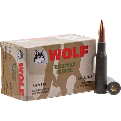 Wolf Ammo Military Classic Rifle 7.62X54mm Russian