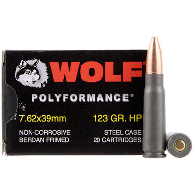 Wolf Ammo AK-47 7.62x39mm SP 125 Grain 1000 Rounds