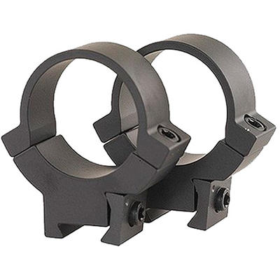 Warne 22 Rings 1in High 1in Dia Matte Black [722M]