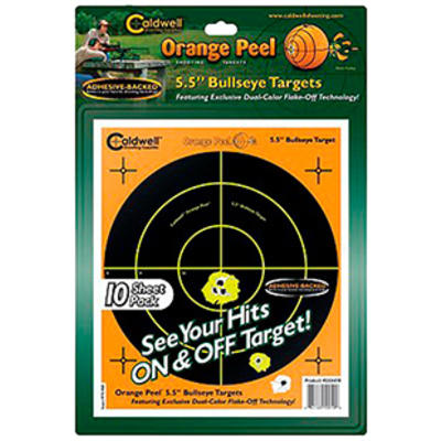Caldwell Orange Peel Targets Bullseye 8in 5-Pack [