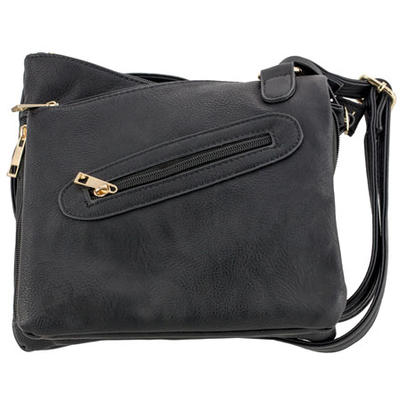 Bulldog Cross Body Style Purse Black [BDP030]