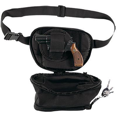 Bulldog Medium Fanny Pack 10x7.5in Nylon Black [BD