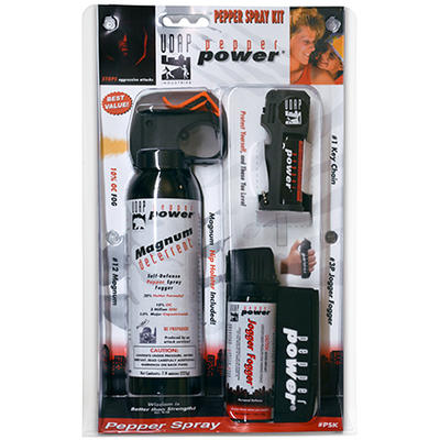 UDAP Pepper Spray Kit 3-Pack Mag PD, Jogger Fogger