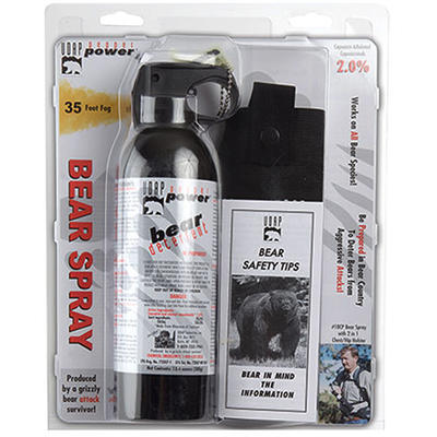 UDAP Super Magnum Bear Spray w/Chest Holster 13.4o
