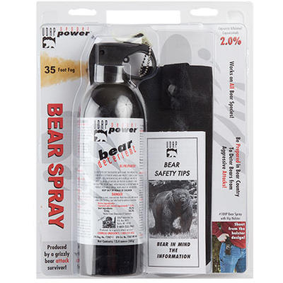 UDAP Super Magnum Bear Spray w/Hip Holster 13.4oz/