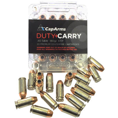 CapArms Ammo Duty Carry 40 S&W 180 Grain XTP H