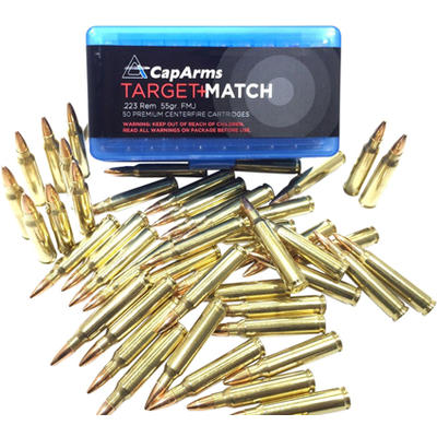 CapArms Ammo Target Match 223 Remington 55 Grain F