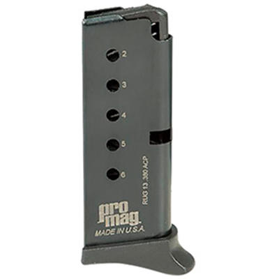 ProMag Magazine Ruger LCP 380 ACP 6 Rounds Blued F