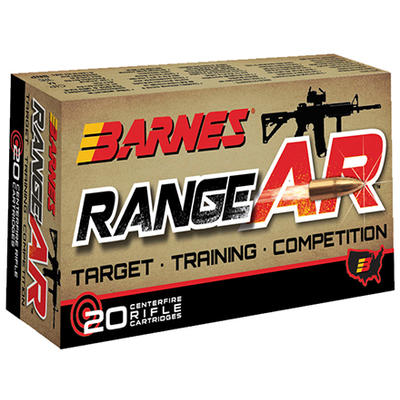 Barnes Ammo Range AR 5.56x45mm (5.56 NATO) 52 Grai