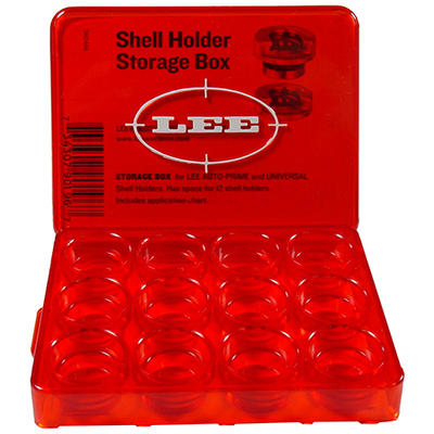 Lee Reloading Shell Holder Box Holds 12 Shellholde