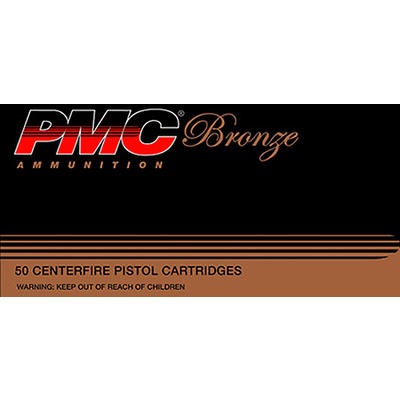 PMC Ammo Bronze 40 S&W 180 Grain FMJ Flat Poin