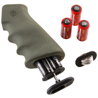 Hogue AR-15 Rubber Grip w/Storage Kit Matte Black