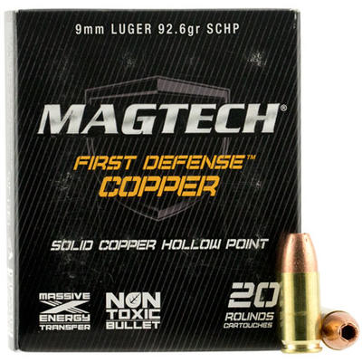 Magtech Ammo First Defense 357 Magnum Solid Copper