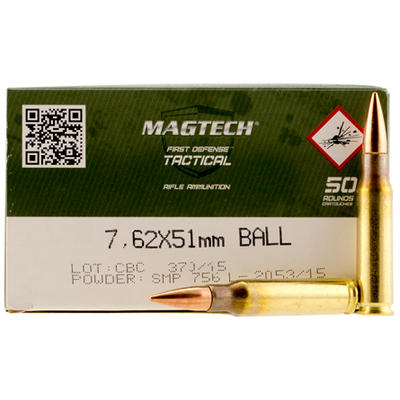 Magtech Ammo 7.62x51mm (7.62 NATO) 147 Grain FMJ 5