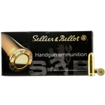 Sellier & Bellot Ammo 380 ACP 92 Grain FMJ 50