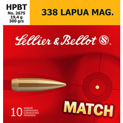 Sellier & Bellot Ammo 338 Lapua Magnum 300 Gra