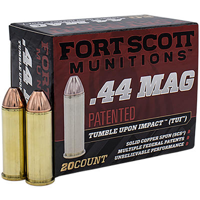Fort Scott Ammo 44 Remington Mag 200 Grain Copper