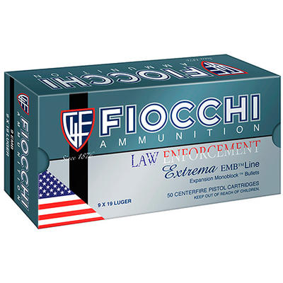Fiocchi Ammo Specialty 30 Luger 93 Grain JSP 50 Ro