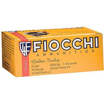 Fiocchi Shotshells Turkey Nickel Plated 12 Gauge 3
