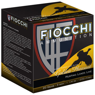 Fiocchi Shotshells Golden Pheasant Nickel Plated 2
