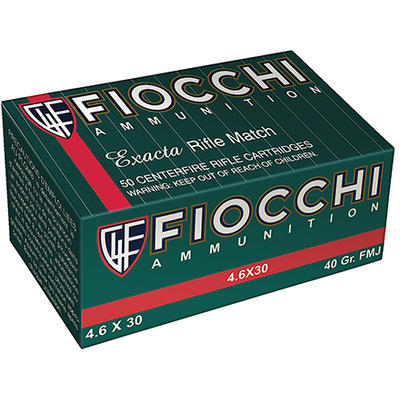 Fiocchi Ammo FMJ 4.6X30 H&K Non-Toxic/Frangibl