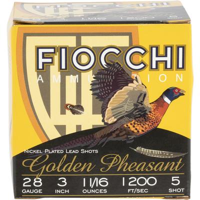 Fiocchi Shotshells Golden Pheasant 28 Gauge 3in 1-