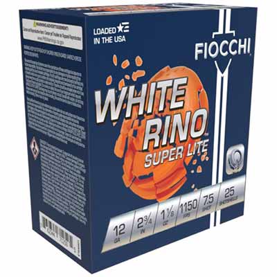 Fiocchi Shotshells White Rhino SL 12 Gauge 2.75in