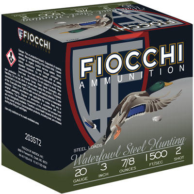Fiocchi Shotshells Speed Steel 20 Gauge 3in 7/8oz