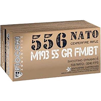 Fiocchi Ammo Training 5.56x45mm (5.56 NATO) 55 Gra