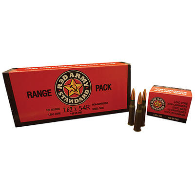 Red Army Ammo 7.62x54mm Russian 148 Grain FMJ 20 R