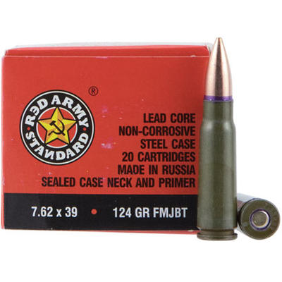Red Army Ammo Standard 7.62x39mm 124 Grain FMJBT 2