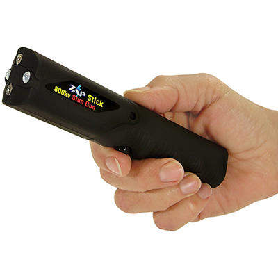 Zap Stick Stun Gun/Flashlight Portable Black [ZAPS