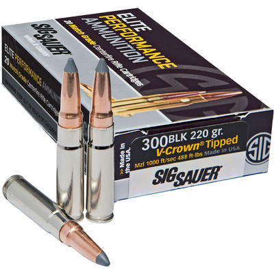 Sig Sauer Ammo Hunting Subsonic 300 Blackout 205 G