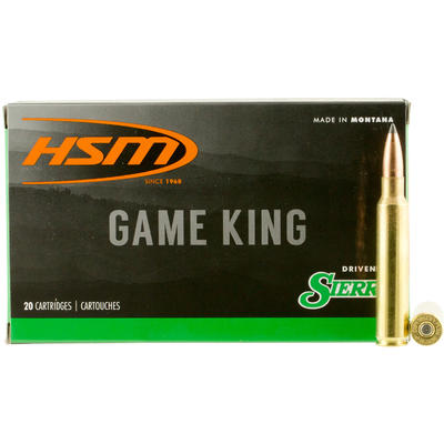 HSM Ammo Game King 338 RUM 215 Grain SBT 20 Rounds