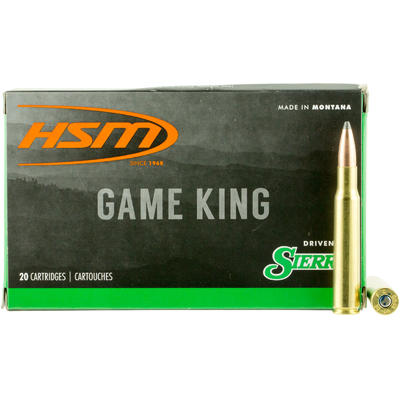 HSM Ammo Game King 308 Winchester 180 Grain SBT 20