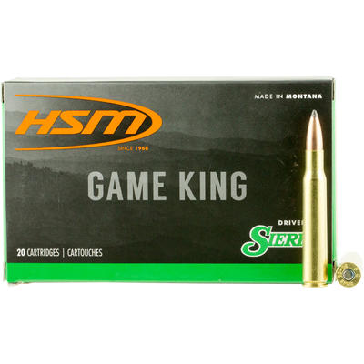 HSM Ammo Game King 7x57mm Mauser 140 Grain SBT 20