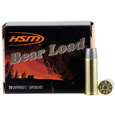 HSM Ammo Bear Load 44 Magnum 305 Grain Wide Flat N